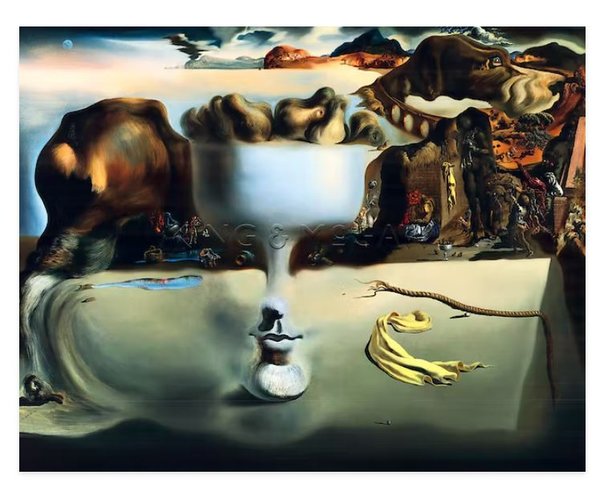 Salvador Dali - Apparition of a Face and fruit-dish on a beach