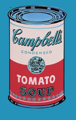 Campbell`s Soup Can, 1965 (pink & red)