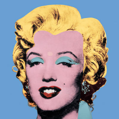 Shot blue Marilyn , 1964