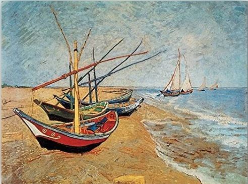 Vincent van Gogh - Barche sulla spiaggia
