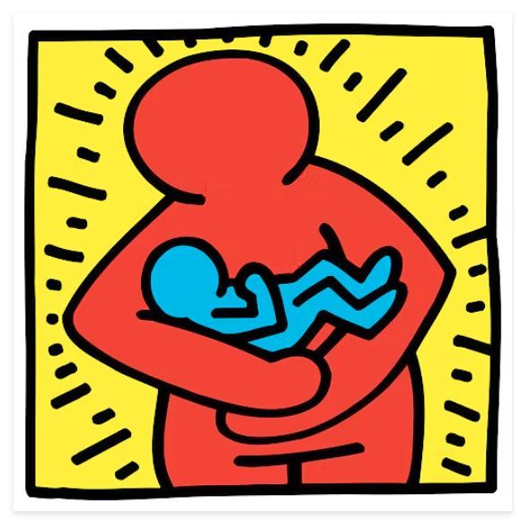 Keith Haring - Mutter und Kind
