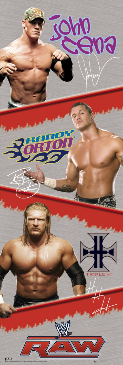 WWE : John Cena, Randy Orton, Triple H