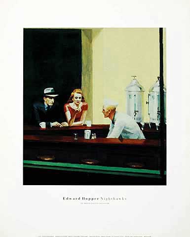 Edward Hopper - Nighthawks (Detail)
