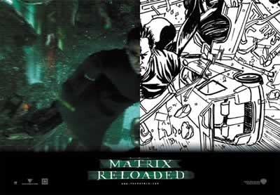 Matrix Reloaded - Neo Collage
