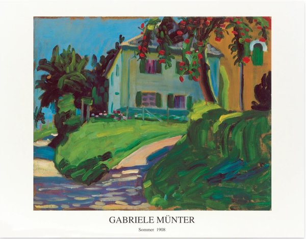 Gabriele Münter - Sommer 1908 (Haus mit Apfelbaum)