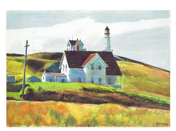 Edward Hopper - Hill and Houses, Cape Elizabeth, Maine, 1927