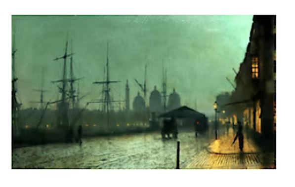 John Atkinson Grimshaw - Humber Dockside, Hull, 1882