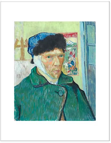 Vincent van Gogh - Self portrait with bandaged ear