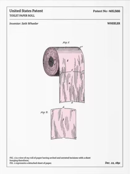 Toilettenpapier (Patentdruck)