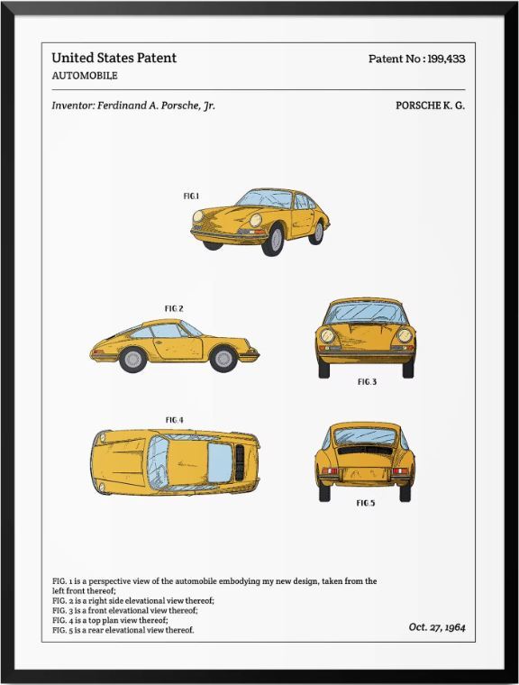 Porsche  (Patentdruck)