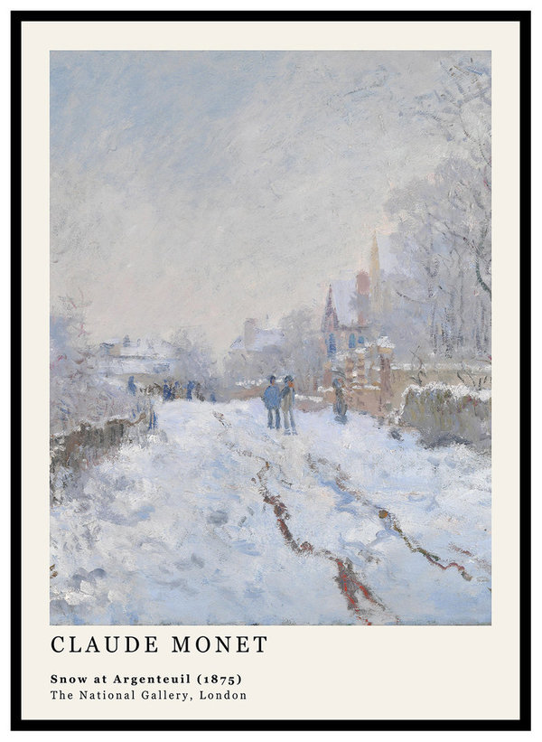 Claude Monet -  Snow at Argenteuil